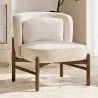 Poltrona in tessuto Bouclé e legno - Brina image 7