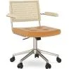 Sedia da Ufficio in Rattan - Girevole - Goner image 7