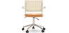 Sedia da Ufficio in Rattan - Girevole - Goner image 7
