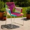 Sedia da esterno con braccioli - Sedia da giardino - Multicolore - Frony image 7