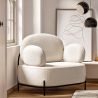 Poltrona di design - Rivestita in tessuto bouclé - Baman image 7