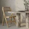 Sedia pieghevole in legno e rattan per sala da pranzo - Umbra image 7