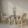 Sedia pieghevole in legno e rattan per sala da pranzo - Umbra image 7