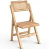 Sedia pieghevole in legno e rattan per sala da pranzo - Umbra image 7