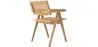 Sedia da pranzo in rattan intrecciato - con braccioli - Kane image 7