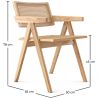 Sedia da pranzo in rattan intrecciato - con braccioli - Kane image 7