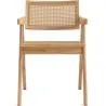 Sedia da pranzo in rattan intrecciato - con braccioli - Kane image 7