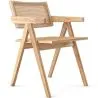 Sedia da pranzo in rattan intrecciato - con braccioli - Kane image 7