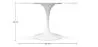 Tavolo da pranzo rotondo - 120 cm - Marmo - Tulip  image 7