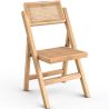 Pack di 2 Sedia da pranzo in rattan Canage e legno - Umbra image 7