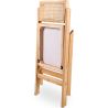 Pack di 2 Sedia da pranzo in rattan Canage e legno - Umbra image 7