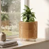 Vaso da Terra Rotondo - Stile Boho - 28 CM - Laers image 7