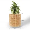 Vaso da Terra Rotondo - Stile Boho - 28 CM - Laers image 7