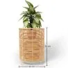 Vaso da Terra Rotondo - Stile Boho - 28 CM - Laers image 7
