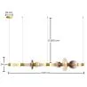 Lampadario a sospensione in cristallo - LED - Singlen 120 CM image 7