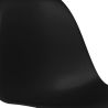 Sedia da ufficio con braccioli - Sedia da scrivania con ruote - Struttura nera Denisse image 7