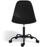 Sedia da ufficio con braccioli - Sedia da scrivania con ruote - Struttura nera Denisse image 7