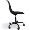Sedia da ufficio con braccioli - Sedia da scrivania con ruote - Struttura nera Denisse image 7