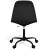 Sedia da ufficio con braccioli - Sedia da scrivania con ruote - Struttura nera Denisse image 7