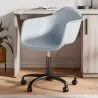 Sedia da ufficio con braccioli - Sedia da scrivania con ruote - Struttura nera Weston image 7