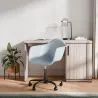 Sedia da ufficio con braccioli - Sedia da scrivania con ruote - Struttura nera Weston image 7