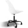 Sedia da ufficio con ruote - Sedia girevole per scrivania - Struttura nera Tulip image 7