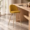Sgabello imbottito in tessuto - Design scandinavo - 66cm - Evelyne image 7