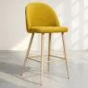 Sgabello imbottito in tessuto - Design scandinavo - 66cm - Evelyne image 7