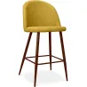 Sgabello imbottito in tessuto - Design scandinavo - 66cm- Evelyne image 7