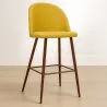 Sgabello imbottito in tessuto - Design scandinavo - 66cm- Evelyne image 7
