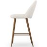 Sgabello rivestito in tessuto bouclé - Design scandinavo - 66cm - Evelyne image 7