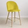 Sgabello imbottito in velluto - Design scandinavo - 66cm - Evelyne image 7