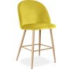 Sgabello imbottito in velluto - Design scandinavo - 66cm - Evelyne image 7