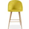 Sgabello imbottito in velluto - Design scandinavo - 66cm - Evelyne image 7