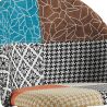 Sgabello Imbottito in Patchwork - Stile Scandinavo - 66cm -  Evelyne  image 7
