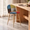 Sgabello Imbottito in Patchwork - Stile Scandinavo - 66cm - Evelyne image 7