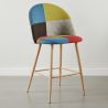 Sgabello Imbottito in Patchwork - Stile Scandinavo - 66cm - Evelyne image 7