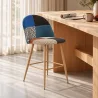 Sgabello Imbottito in Patchwork - Stile Scandinavo - 66cm - Evelyne image 7