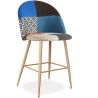 Sgabello Imbottito in Patchwork - Stile Scandinavo - 66cm - Evelyne image 7