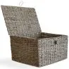Cesto in Fibra Naturale con Coperchio - 40x30CM - Baulera image 7