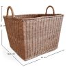 Cesto in Rattan con Manici - 45x35CM - Luisa image 7