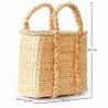 Cesto di Fibre Naturali con Manici - 30x25CM - Haret image 7