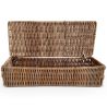  Cesto in rattan con coperchio - 26x10CM - Lung image 7