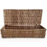  Cesto in rattan con coperchio - 26x10CM - Lung image 7