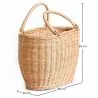 Cesto in rattan con manici - Keray image 7