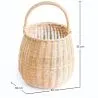 Cesto in rattan con manico - 33x22CM - Vernu image 7