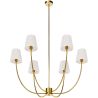 Lampadario da Soffitto Dorato con 6 Paralumi - Arena image 7