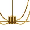 Lampadario da Soffitto Dorato con 6 Paralumi - Arena image 7