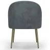 Poltrona di Design - Rivestita in velluto - Gamba dorata - Wasda image 7