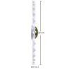 Lampada da Parete Applique Fiore in Metallo Bianco e Dorato - 30CM image 7